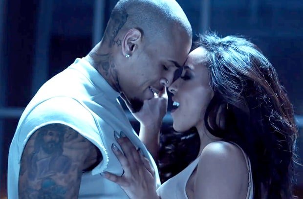Chris Brown and Tinashe on the video Player