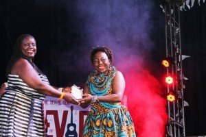 Tilda present Nyarai with Humanitarian award
