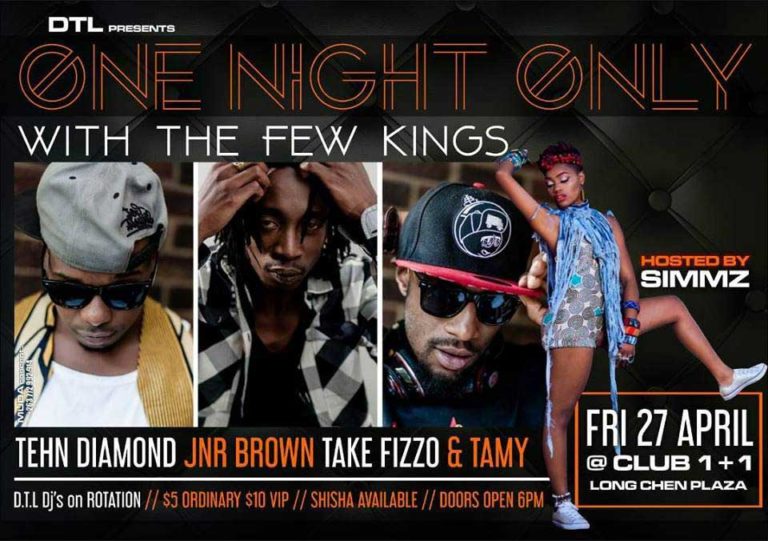 Few Kings, Tamy to stage a ‘One Night Only’ show at Club 1+1