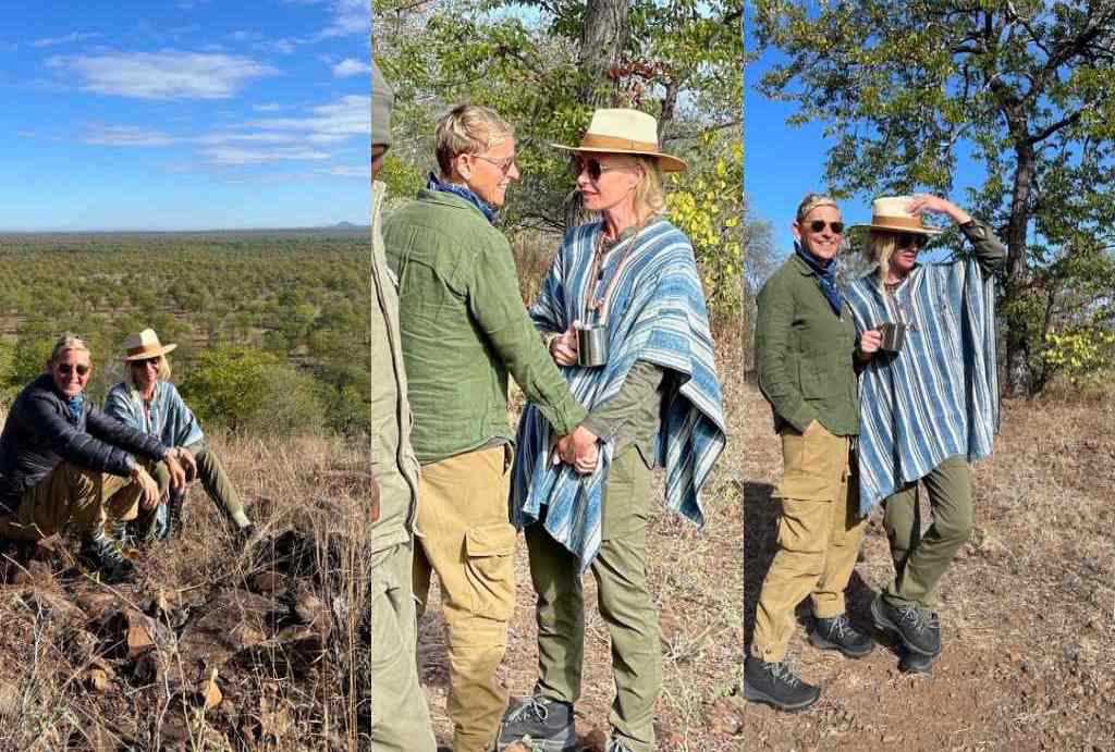 Ellen DeGeneres & Portia de Rossi are enjoying their Safari trip in Zimbabwe