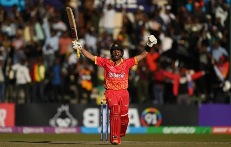 Raza blitz powers Zimbabwe to world’s highest T20I total