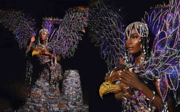 Sakhile Dube shines with Elaborate Costume in Miss Universe Preliminary show